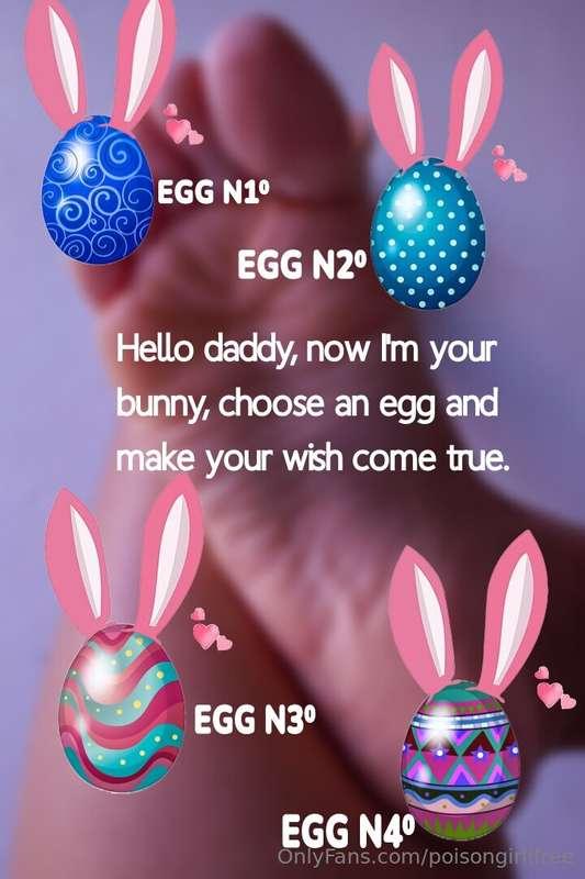 Hello foot lovers, CHOOSE YOUR EASTER EGG AND GET a surprise..