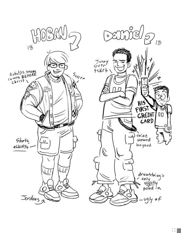Kinktober Comic - Character Designs