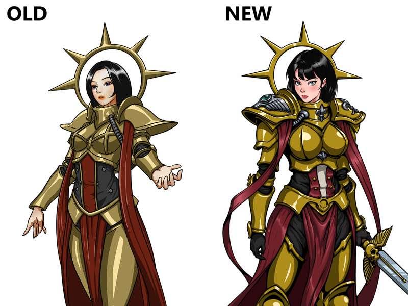 Character Art Rework - The living Saint