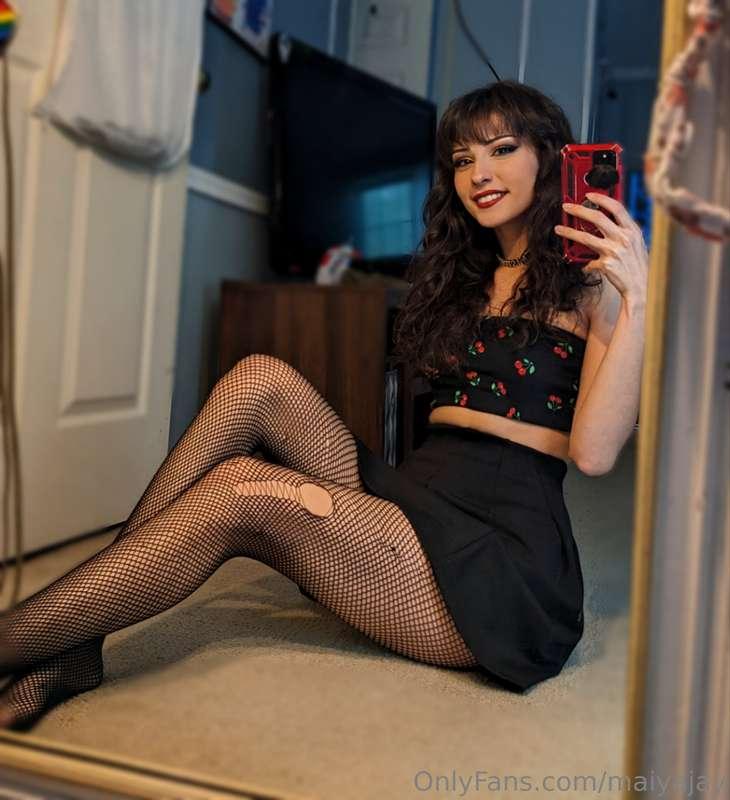 All my fishnets/tights part 2 ❤️‍🔥 (this time with no pantie..