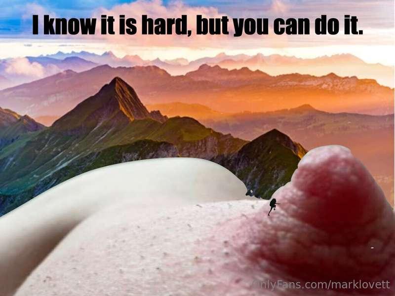 Share and spread the word.  Motivate someone to climb my nip..