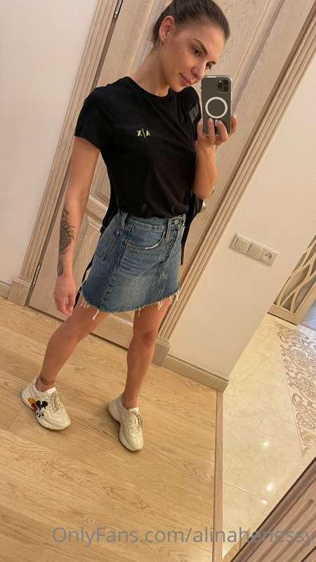 Would you like to peek up my skirt? 😏