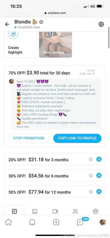 10 spaces for $3 😈😈😈 https://onlyfans.com/blonde232323
