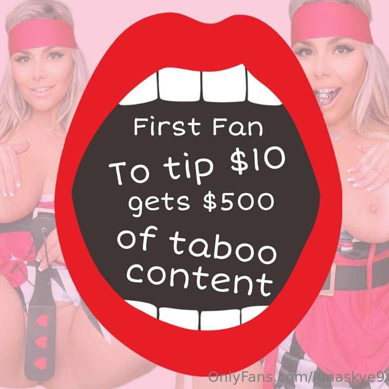 Will you be the first fan? ⏱️🥇Only $10 for $500 WORTH OF TAB..