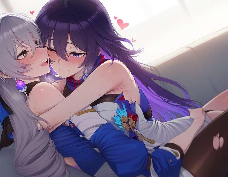 フタ百合) ゼーレxブローニャ Seele x Bronya 