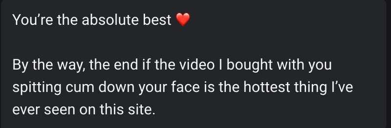 I love all of your positive feedback! He is referencing my n..