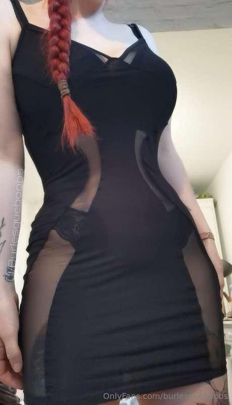 I'm thinking..... This dress REQUIRES me to go commando... A..