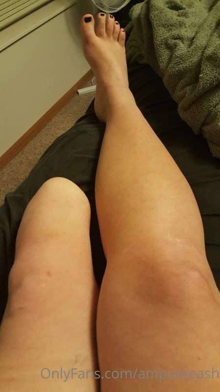 Long day, time to take the leg off..