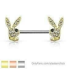 Help me choose my first nipple jewelry. 
1. Playboy
2. heart..