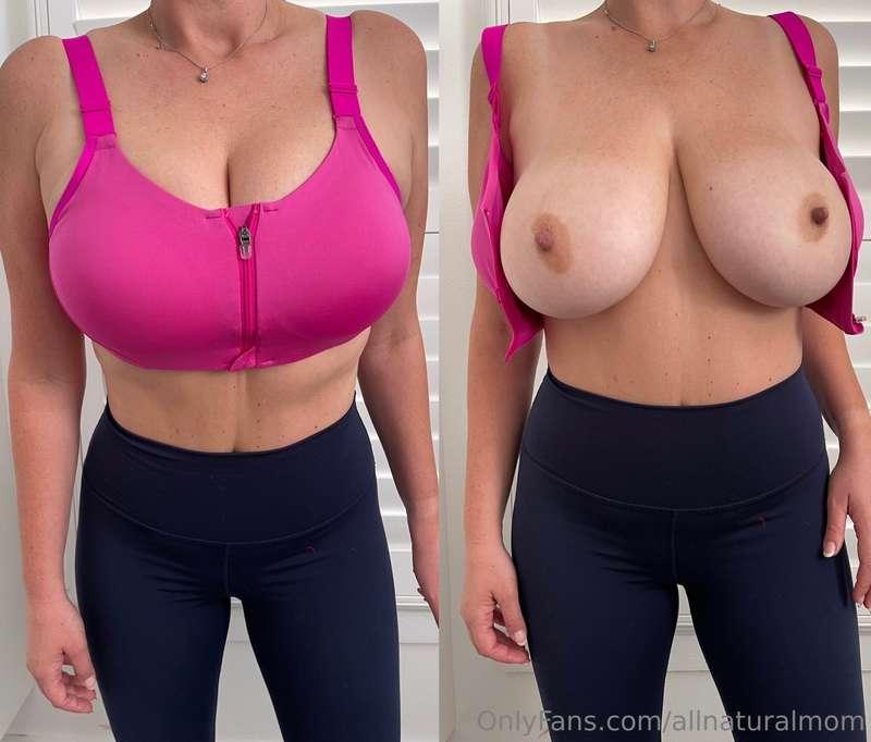 Post gym titties with some sports bra experimenting 💕