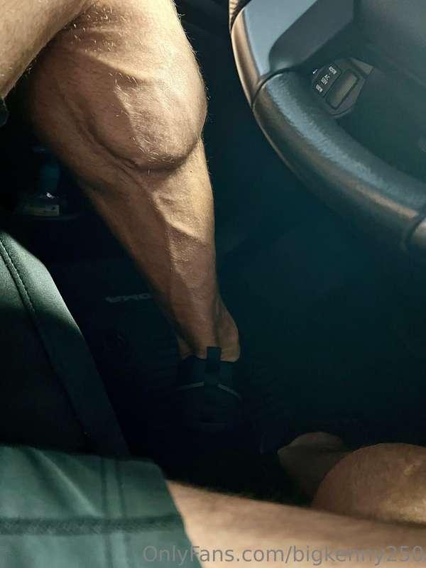 Who wants to be my floor mat and worship these insane calves..