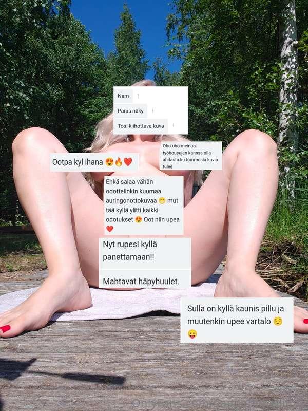 Lähetin tän kuvan tänään mun päätilillä @naapurinnelli kaiki..