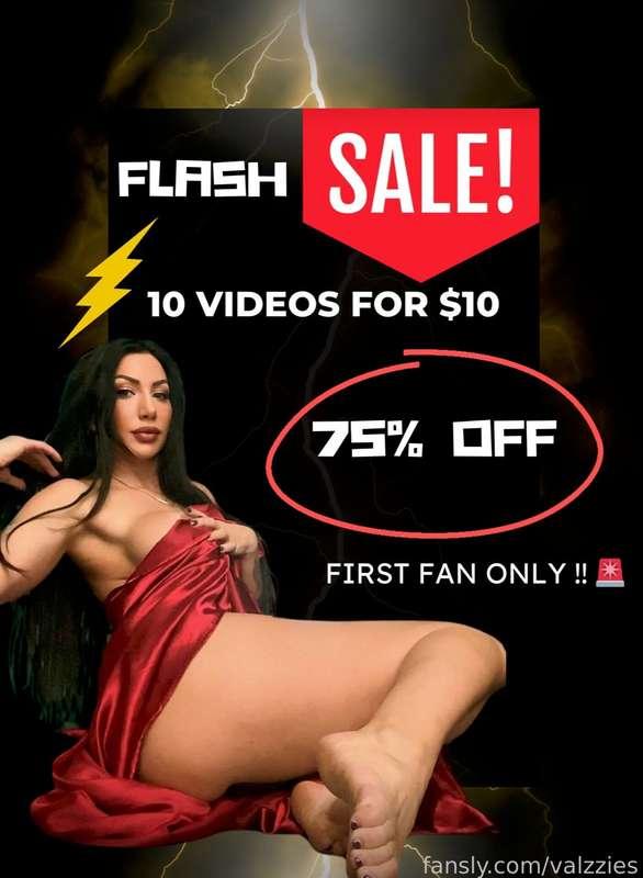 10 VIDEOS 
$10 SALE IF YOU'RE QUICK ENOUGH 