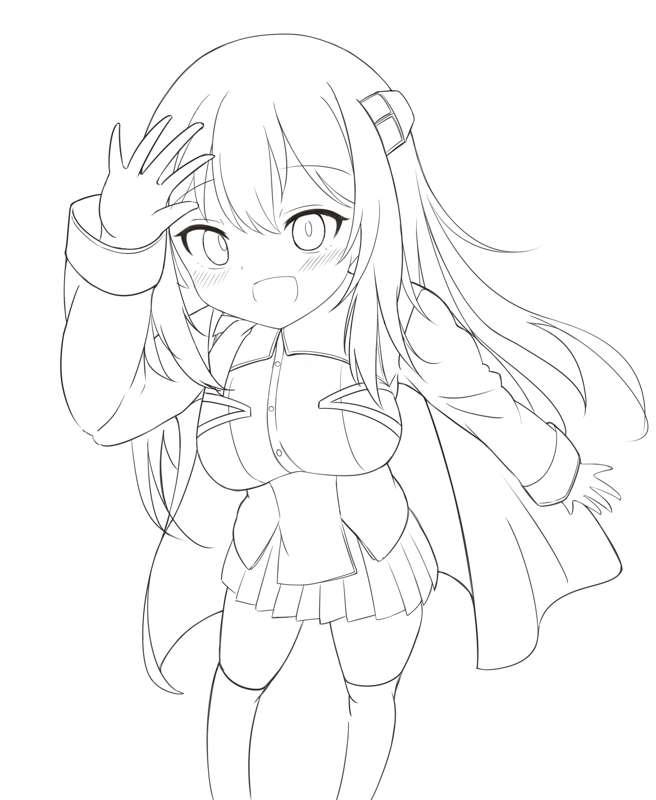 New moe line art