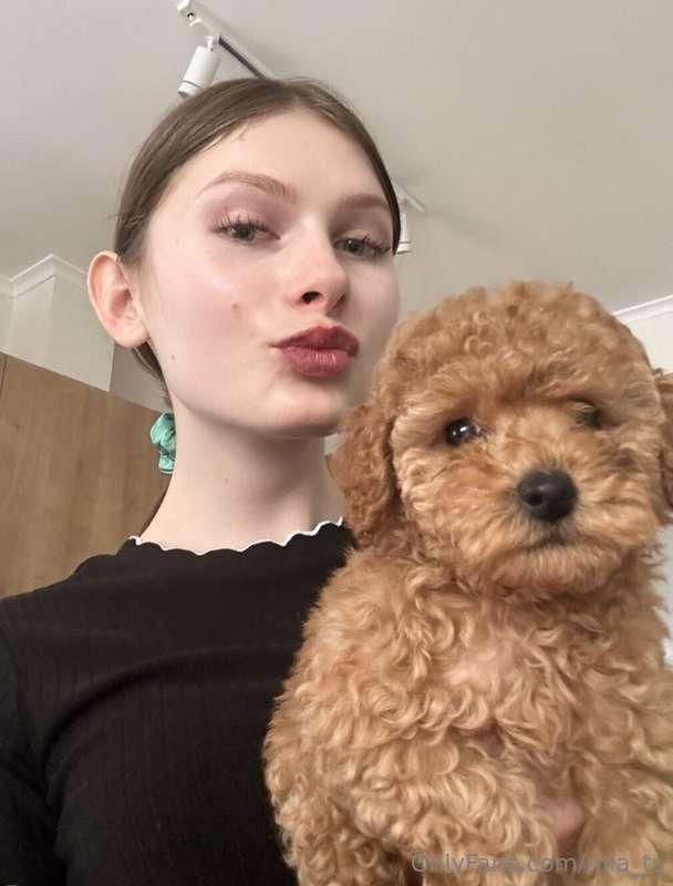 🐶💞 A cute photo with my dog!A little love, a little fluffine..