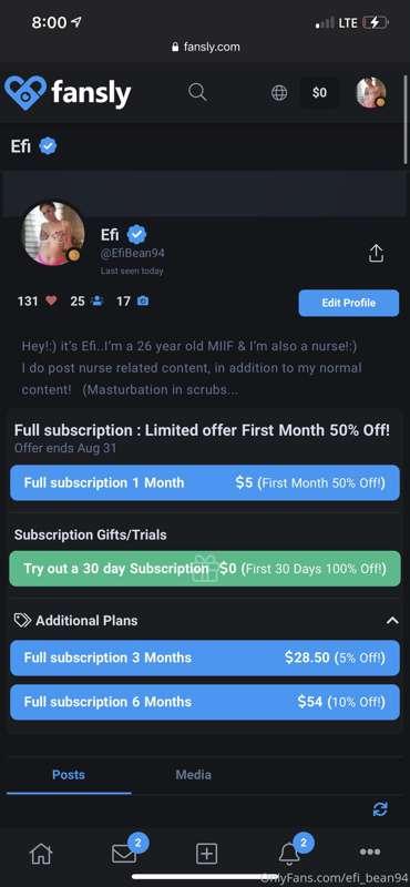 Check your messages! I sent a free subscription link to my f..