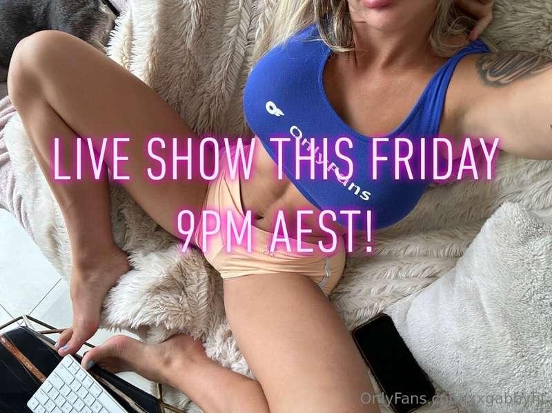 "🎤 Exciting news! Join me this Friday 9PM AEST for a live FU..