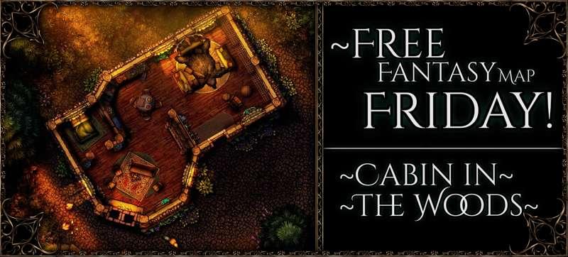 {Free Fantasy Map Friday: Cabin in the Woods!!} 50x26