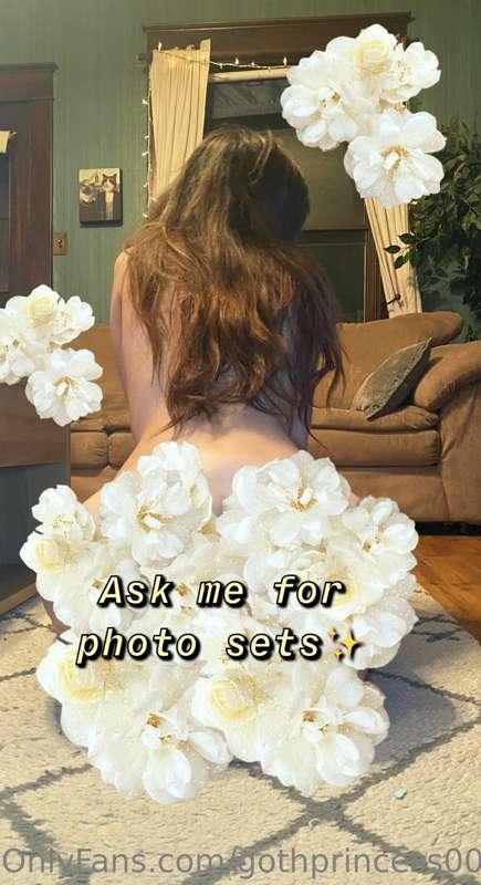 Photo sets : 3 for $5, 8 for $10, 12 for $15