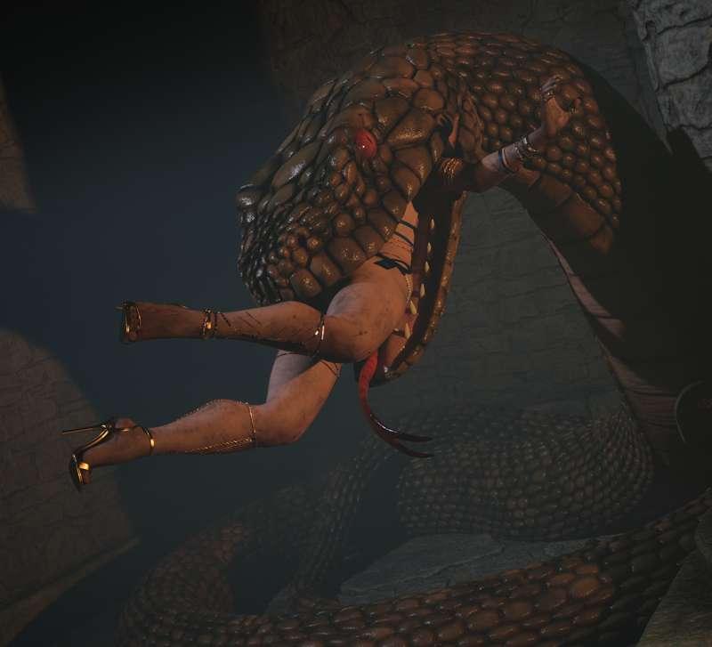 Prompt July - Fantasy Snake (GothicAbby)