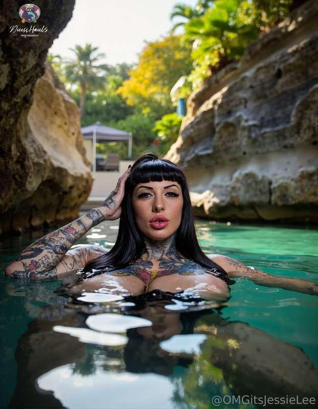 Baby come join me! The water feels great! 💦