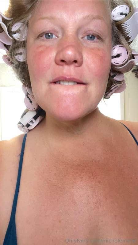It was a curlers type of day! 😉