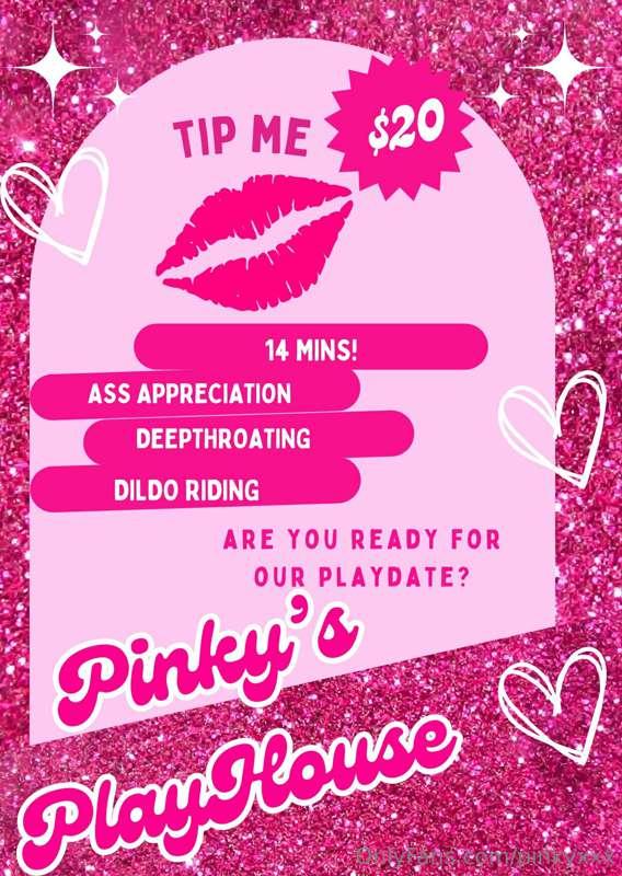 💞Tip me **$20** to receive my 14 MIN long sl😈t fest ***PINKY..