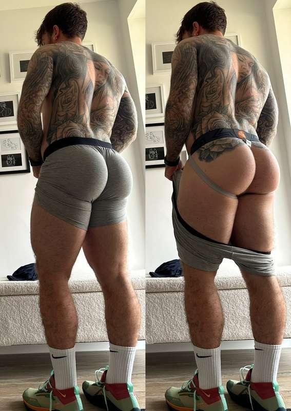 Everytime I put these shorts on my ass eats them up.. 👀🍑
