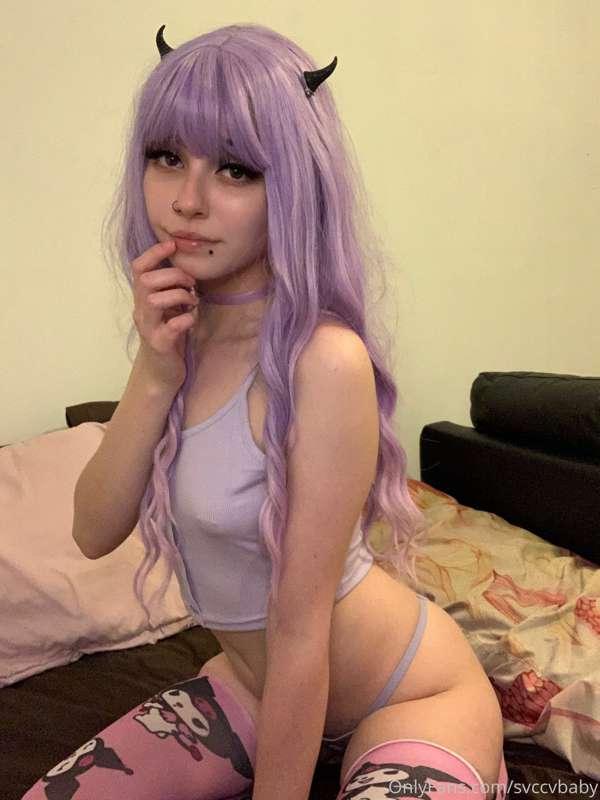 Purple succubus baby 💜😈