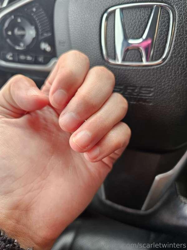 Thinking I need a new mani and pedi.. haven't had one in a w..