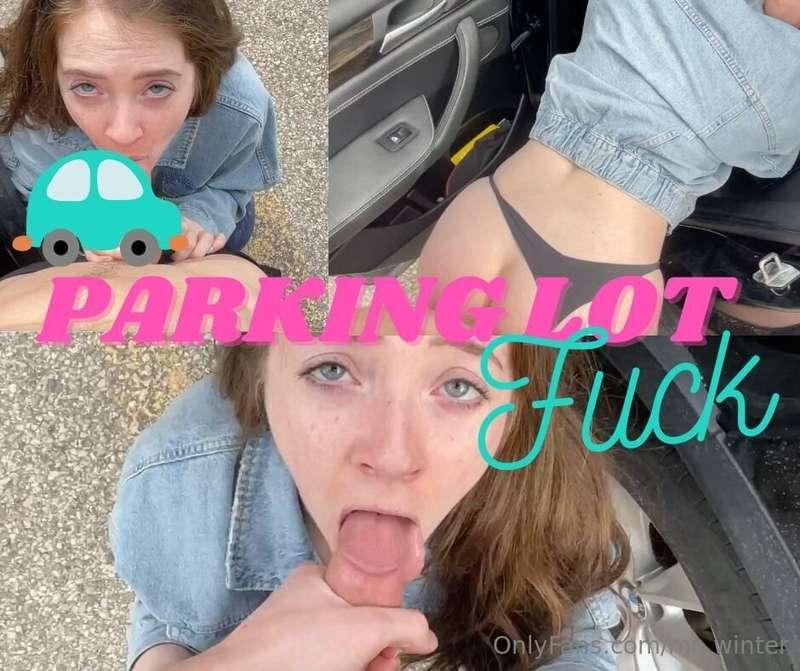 We got so horny driving around that we pulled into a parking..