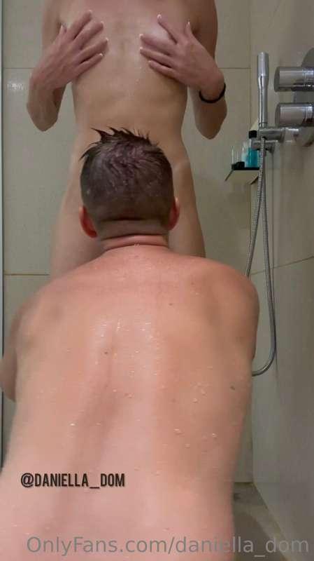 Shower play❗️ 
He’d been locked up all week so I finally let..