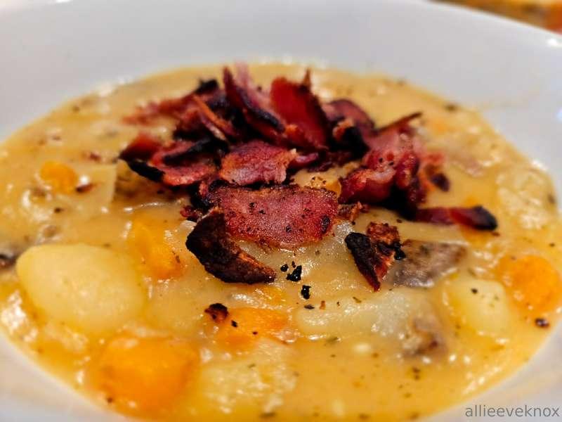 Made some baked potato soup.