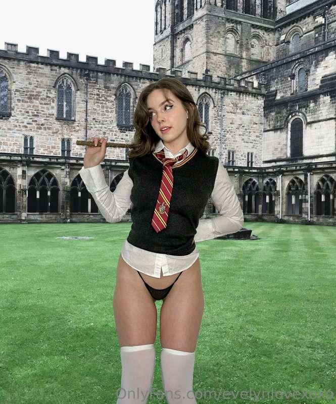 Hermione lost a bet ;)