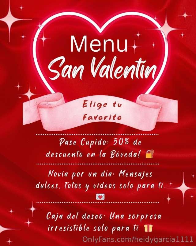 💖 MENÚ ESPECIAL DE SAN VALENTÍN 💖Este San Valentín quiero qu..
