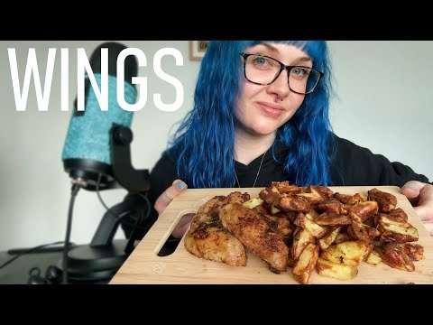 📣 EARLY ACCESS 📣 ASMR Eating Peri Chicken Wings & Air Fried Potatoes