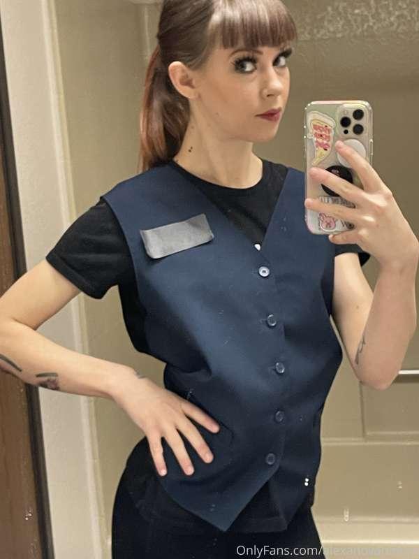 BTS pics from being a hotel attendant for a scene I shot for..
