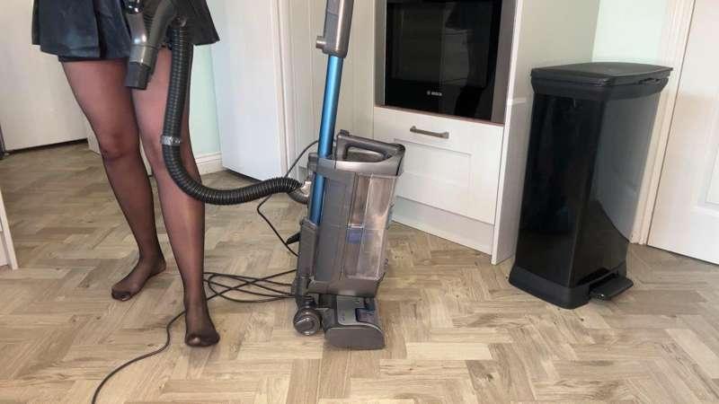 Vacuuming and destroying my pantyhose 