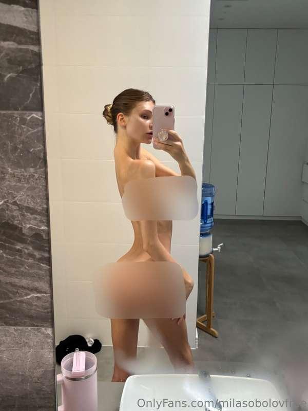 if we shower together, I'm definitely getting down on my kne..