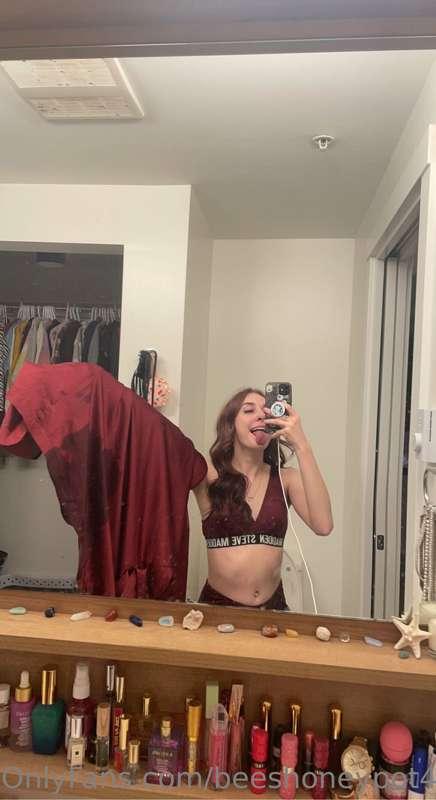 Guess I shouldn’t have kept the robe on to film 🙈