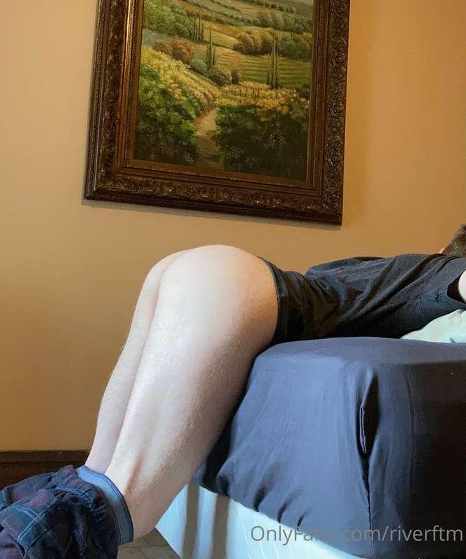 I didn't think you'd really bend me over the bed...