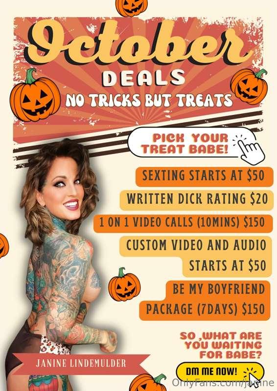Pick your treat now, Babe! 🎃👻