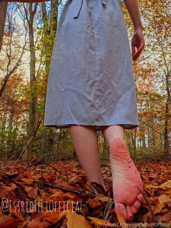 Another picture of me enjoying my barefoot walk through the ..