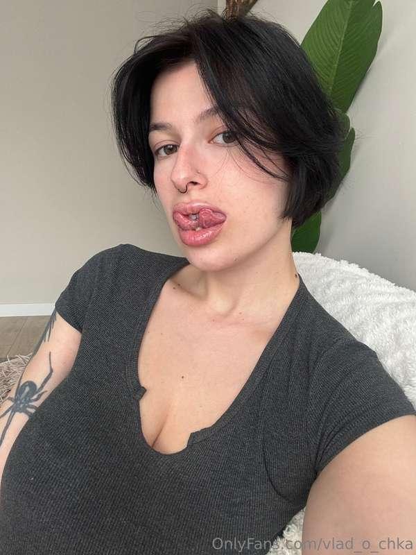 My tongue says more than words ever could… especially when I..
