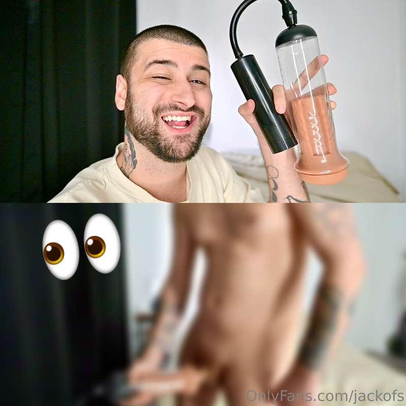 J'ai essayé une pompe à pénis et un masturbateur avec un poc..