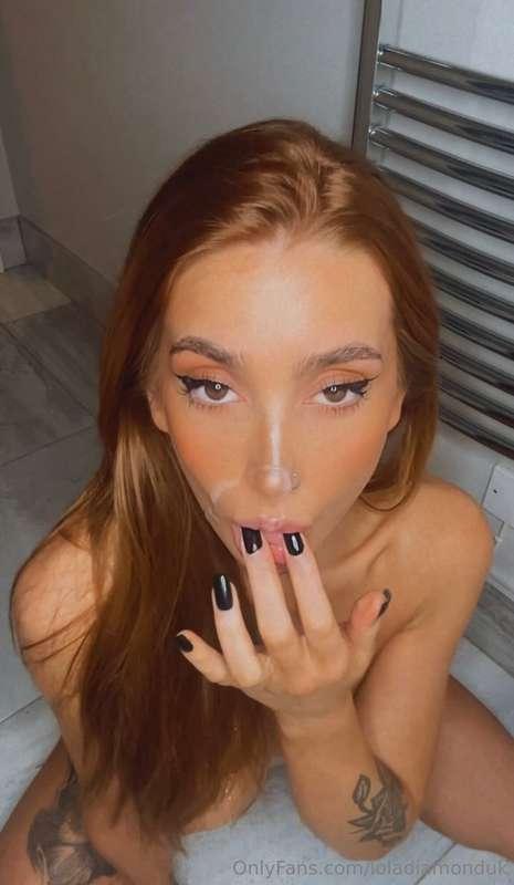 Ever wondered what I look like with cum on my face? 😋