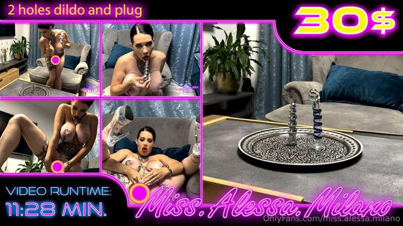 2 holes dildo and anal plug

Am never instead of with dildo ..