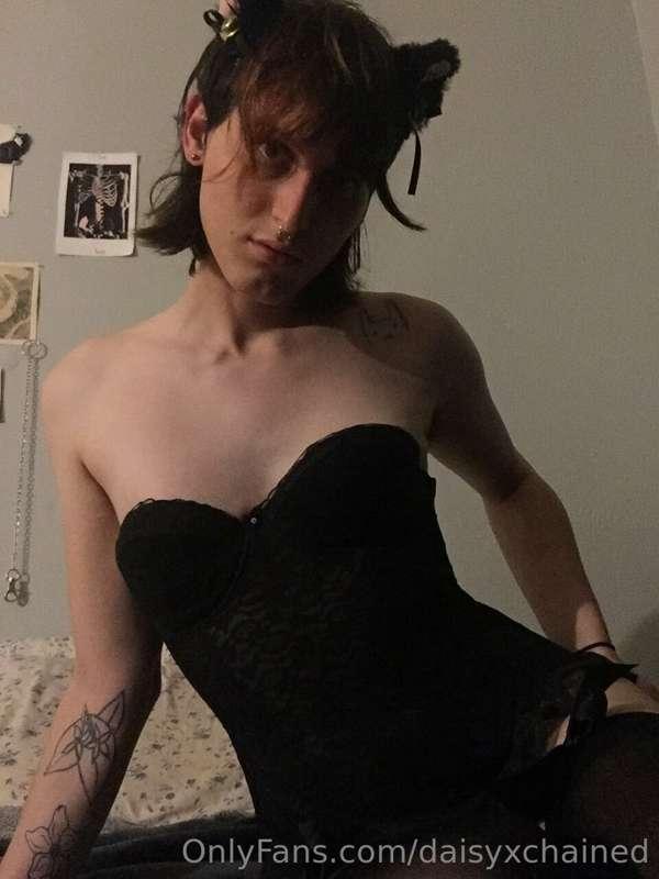 do you like catgirls in vintage lingerie?