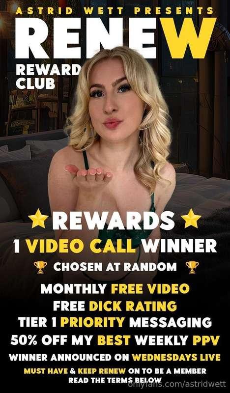 ***💛 RENEW REWARD CLUB 💛***  Never done before prizes, you h..