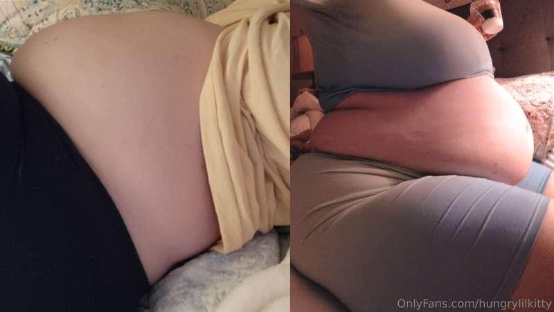 WHAT A YEAR OF EATING FATTENING STUFF CAN DO TO THE BELLY 😅❤..